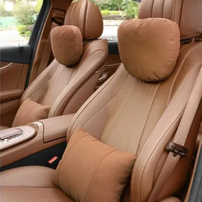 Multiple Fulcrums Support: Ergonomically designed concave headrest fits more closely to the neck curve, and multiple fulcrums work together. It can relieve neck pain and disperse neck pressure while driving. Japanese Ramus Suede: Born in the 1980s, Ramus is a microfiber material created by Asahi Kasei. It is used as a premium car interior material by major automobile manufacturers around the world. Same material as Maybach headrests. Dupont Sustans® Padding: Dupont Sustans® is a new type Eco-friendly bio padding, made of USA Dupont company's Sorona polyester fiber combined with renewable biological fiber, it is three-dimensional helical structure fiber, comes from crops natural renewable resource. Sustans® fluffy, high Warmth, comfortable hand feeling, good elasticity and washable, receive Oeko-Tex 100, USA USDA, and Japan BP certification. Different Heights to Choose: You can choose different height hooks on the back for installation according to your height needs. The humanized design enhances the comfort of driving.