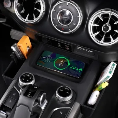 Modified silicone center connector storage box for