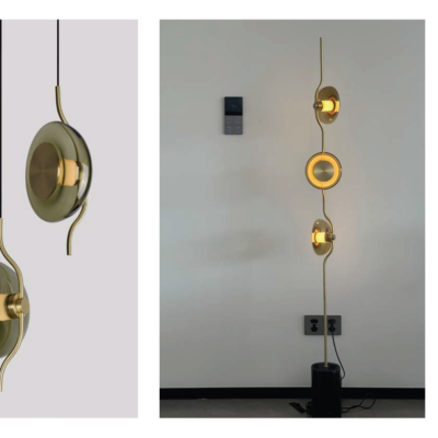 Marble Metal Floor Lamp Pendulum Led Floor Lamp Modern Luxury Standing Light With Marble Base Glass Shade Decor Lamps