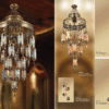 Turkish Multicolor 31 Glass Ball Hanging Mosaic Glass Lamp