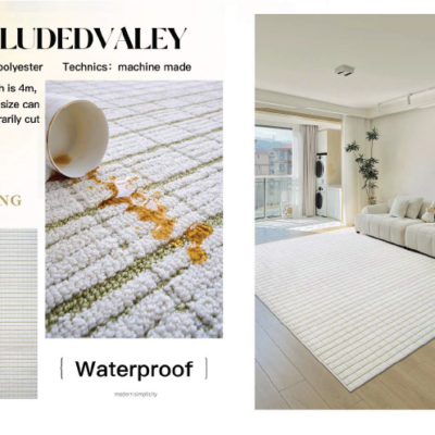 Designer Large Wool Carpets and Rugs for Bedroom Hand Tufted Floral Cut Pile Cut Braided Techniques for Living Roo