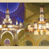 Custom Design Mosque Castle Museum Crystal Glass Project Lighting Stainless Steel Luxury Mosque Chandelier