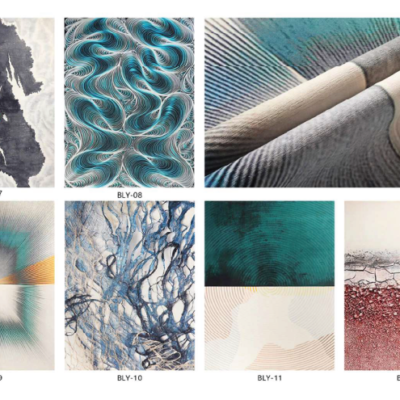 Classic Hotel-Style Bathroom Hookless Shower Curtain 3D Printed Top Window Waterproof Inner Liner 3D Design Snap Hooks Included