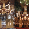 Custom Vintage Antique Lighting Fixtures Church High Ceiling Hall Staircase Pendant Light Mosque Round Brass Chandelier