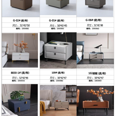 Luxury Hot Sale Cabinet Night Stand Smart Nightstands White Bedside Table