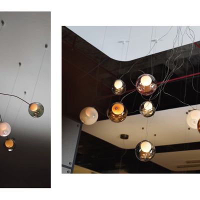 Modern Hotel Lobby Villa Decoration Colorful Pendant Light Custom Large Project Chandelier and Pendant Light