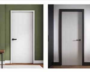 Wooden Door Home Interior Bedroom