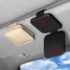 Sun Visor Car Glasses Holder Card